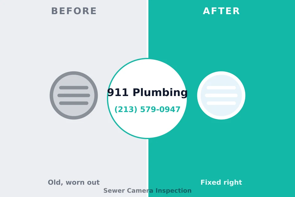 Before and after: plumbing repair Lakeway, TX